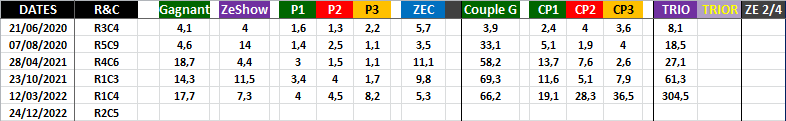 R2C5 - Réunion 2 Course 5 de Samedi 24 Décembre 2022 - 2